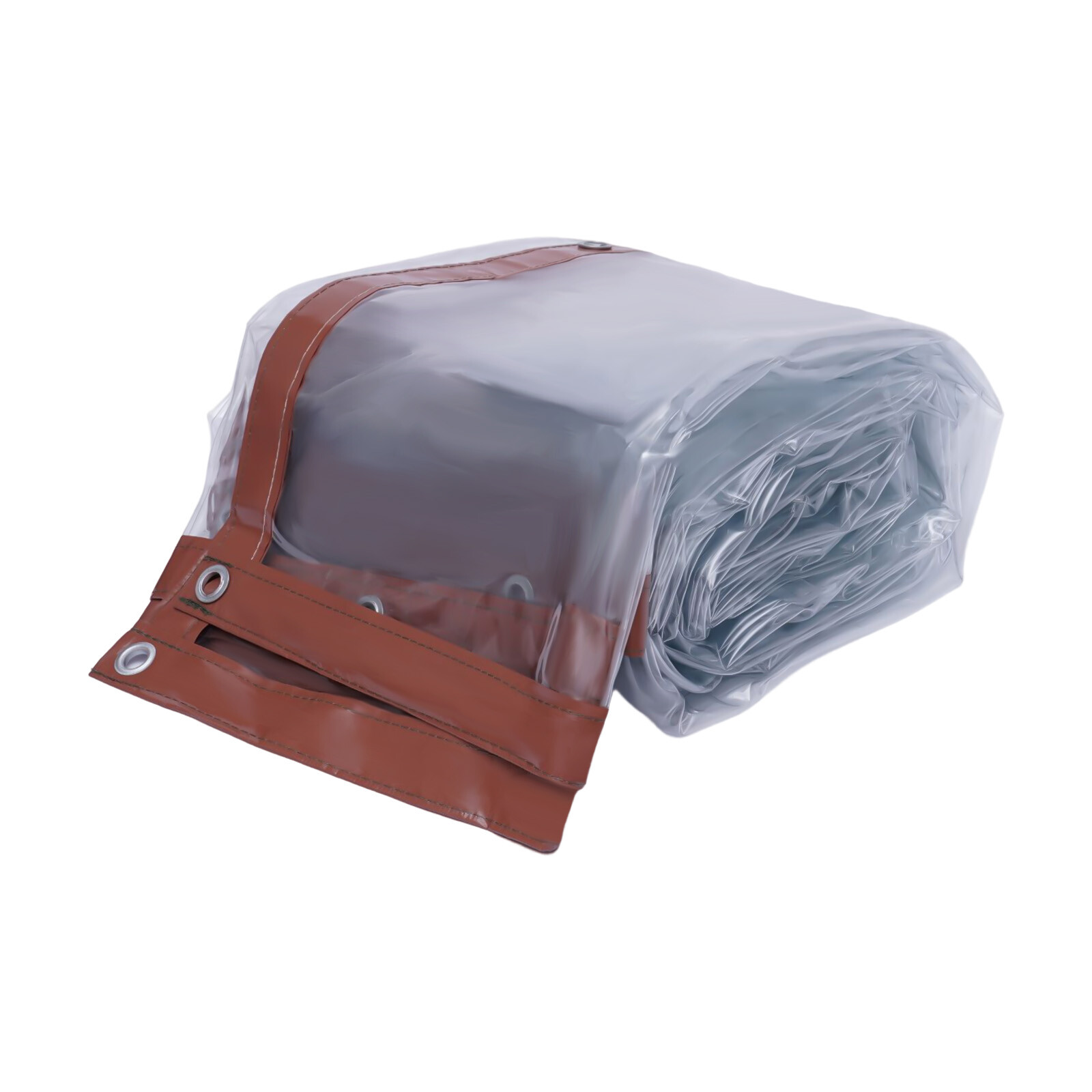 Brown Rainproof Clear Awning Canopy Tarpaulin Plastic Porch Screens Deck Covers