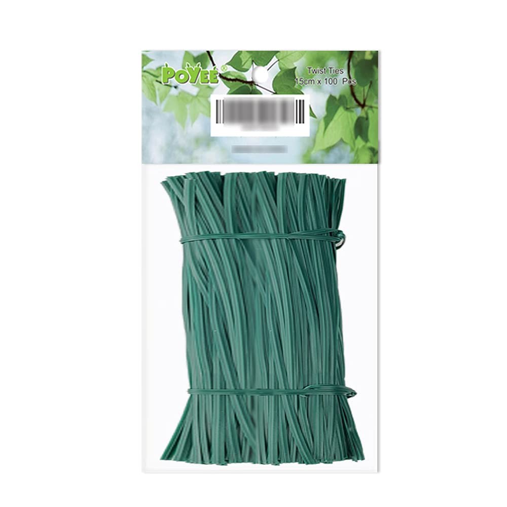100pcs 8″ 20cm Garden Twist Ties Plastic Garden Plant Support Cable Cord Ties