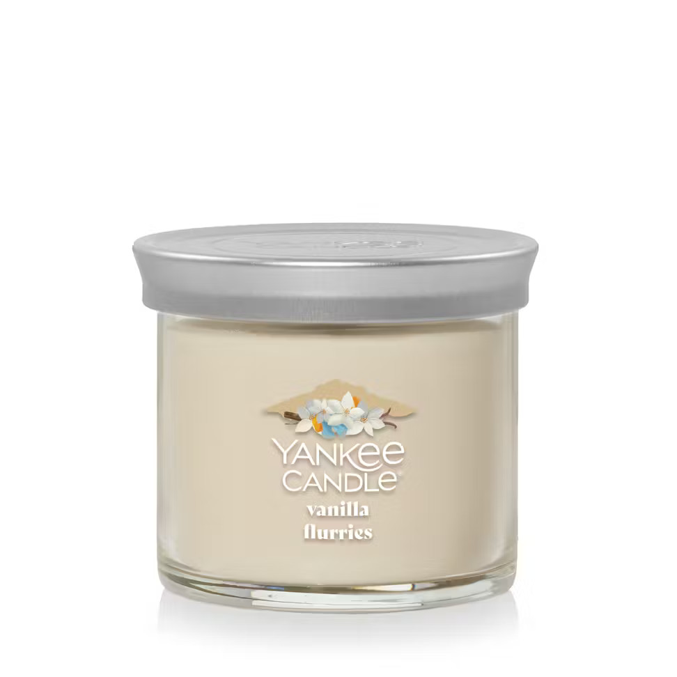 Yankee Candle vanilla flurries sm tumbler 4.3 oz new