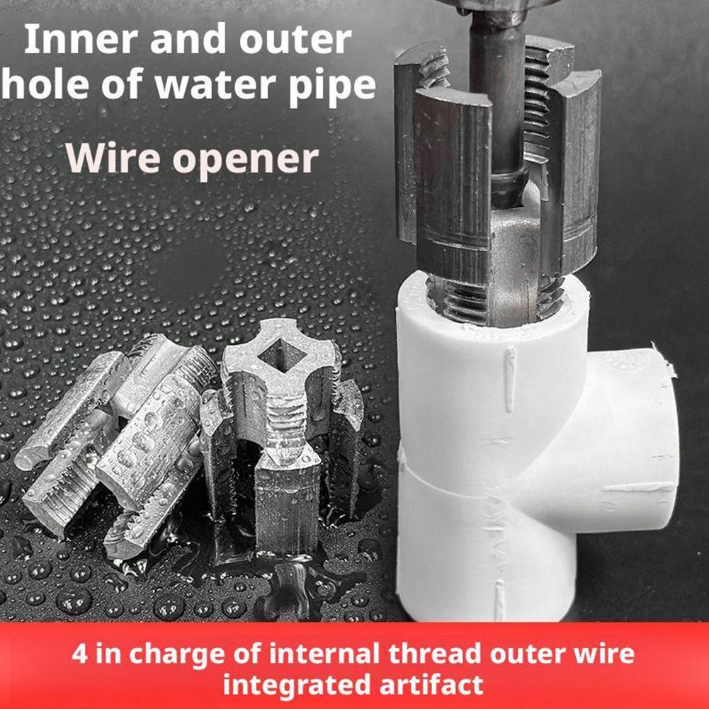 Integrated Internal & External Pipe Threading-Tool, PVC Pipe Threader Kit USA
