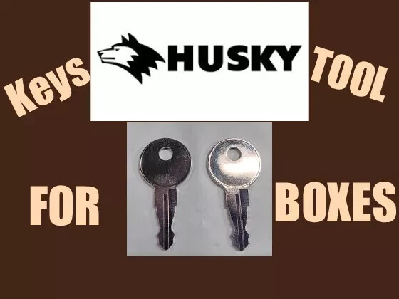 HUSKY 010 REPLACEMENT KEY SET OF TWO HUSKY TOOL BOX KEYS