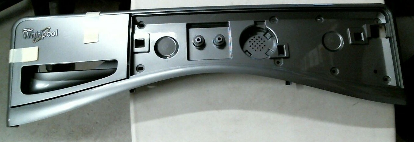 Whirlpool Washer Control Panel Assembly (Chrome Shadow) W10463529 Genuine, NEW