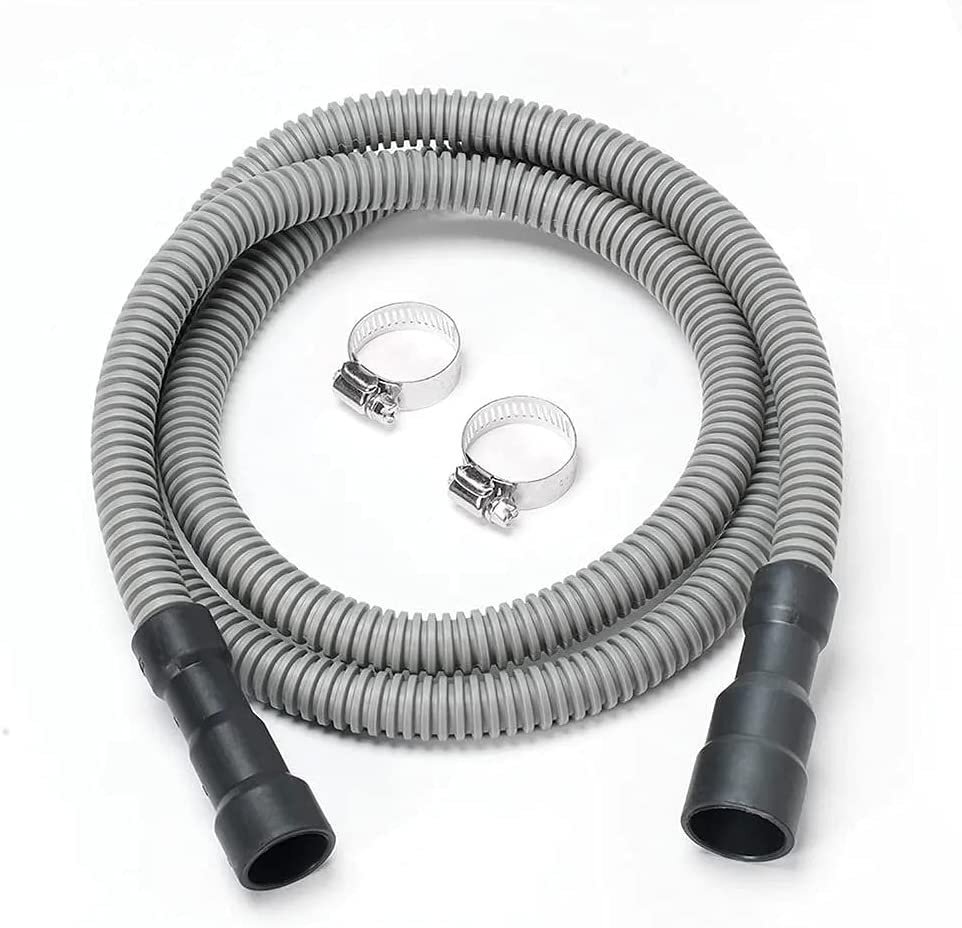 Universal Dishwasher Drain Hose – 6 Foot – Corrugated and Flexible Hose for…