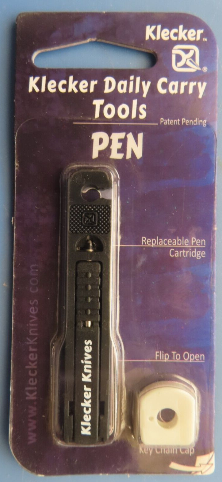 Klecker Knives Stowaway Every day carry tool Flip Pen Plastic 1 pk