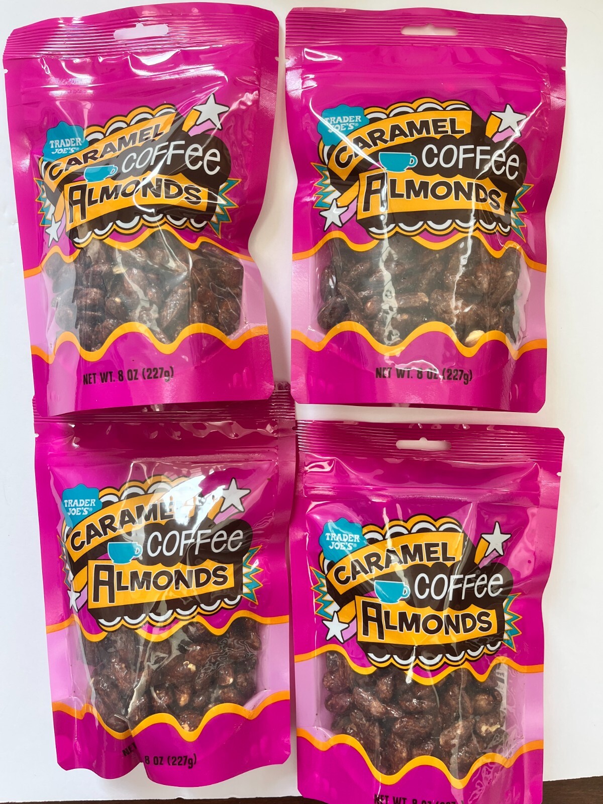 Trader Joe’s Caramel Coffee Almonds, NEW. EXP 04/2024