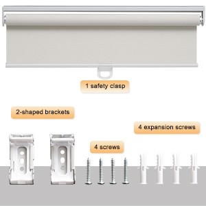 Cordless Roller Shades for Windows Light Filtering Shades with 5% Openness Solar