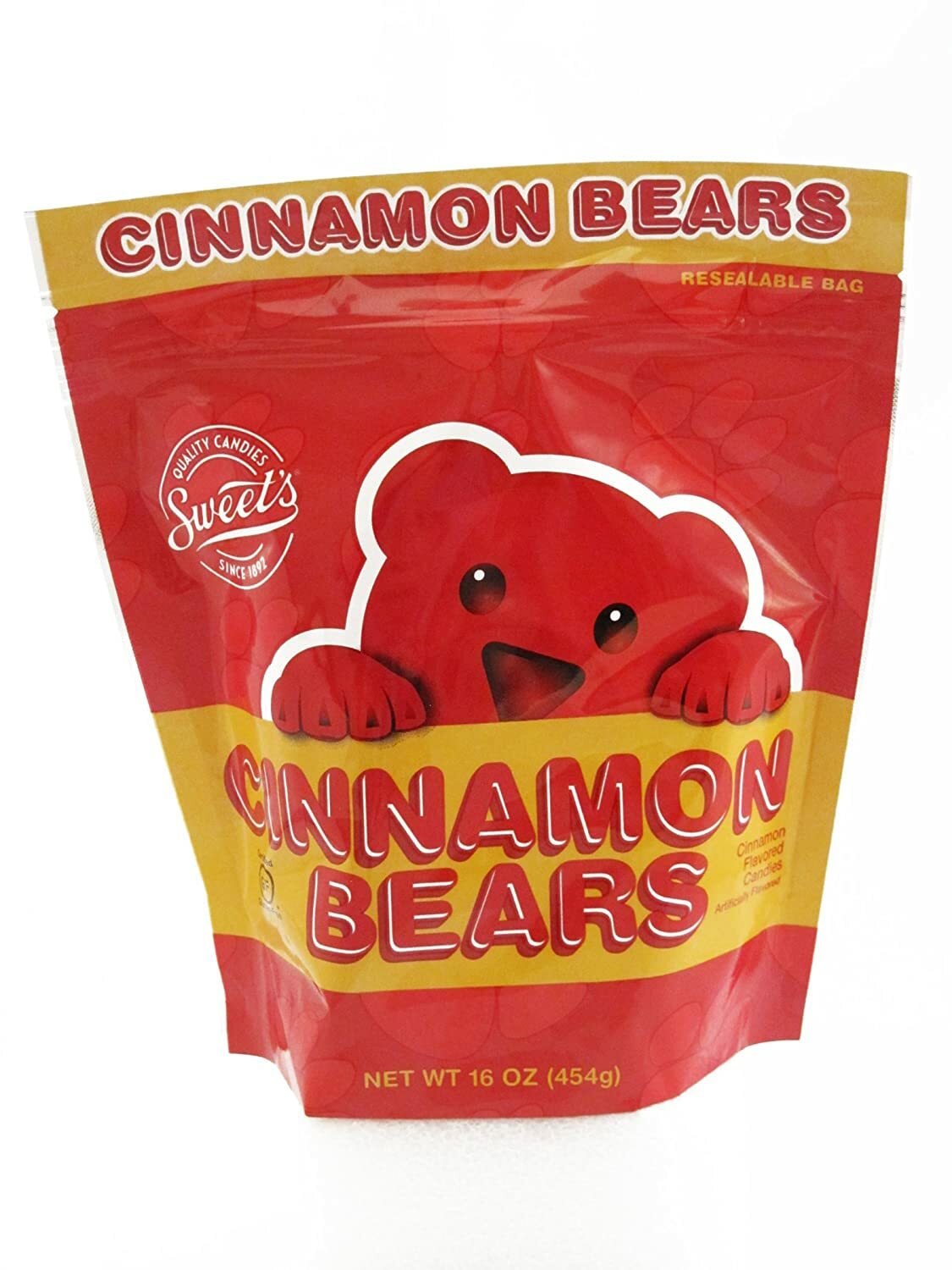 Sweet’s 16 oz. CINNAMON BEARS Gummi Gummy Candies ** BB 10/2024 **