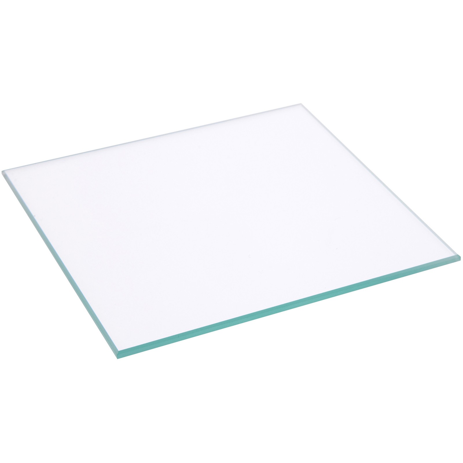 Plymor 4″ Square, 3mm Thick Non-Beveled Clear Glass