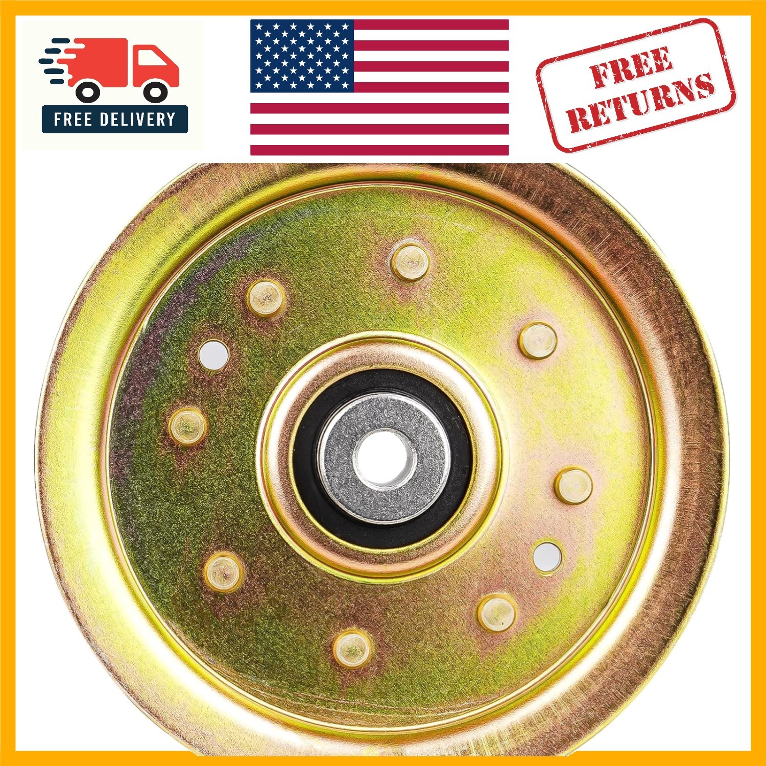 Quality Flat Idler Pulley for MTD Cub Cadet RZT 50 – Heavy Duty 1.6 Ounce Design