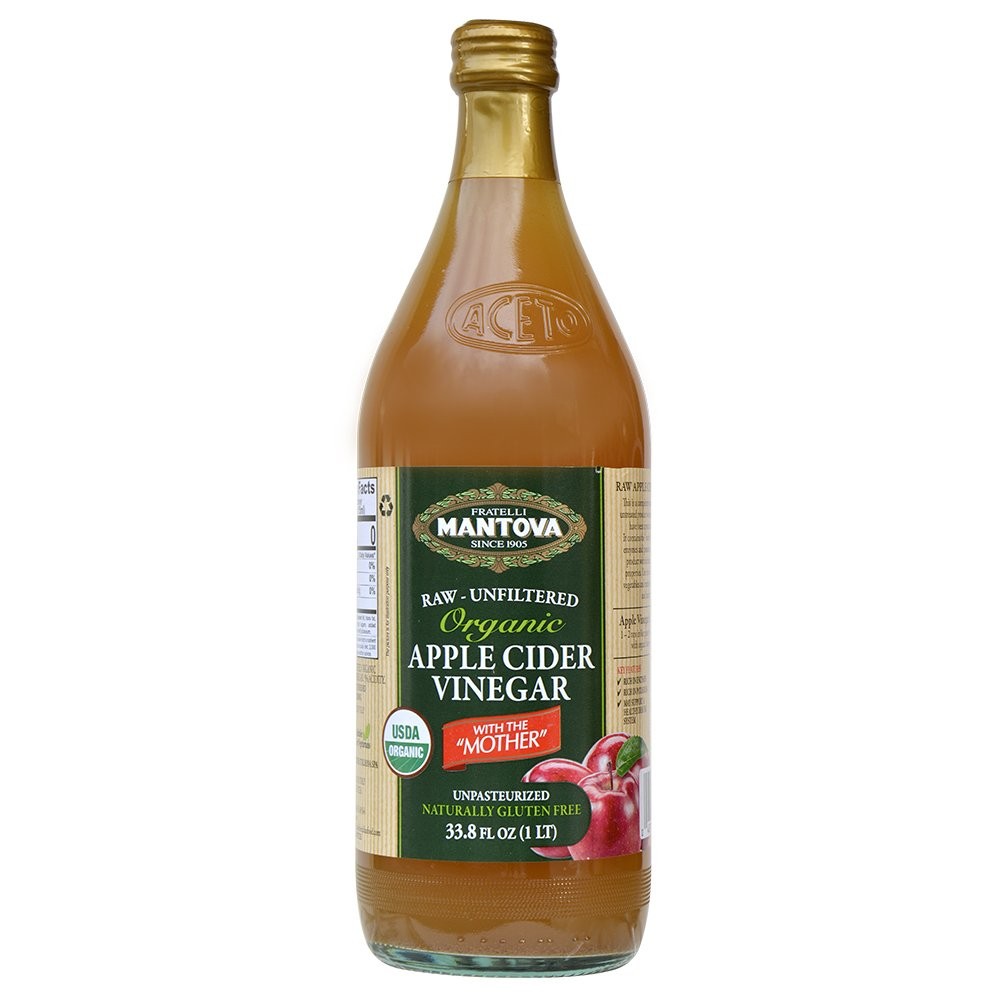 100% Raw-unfiltered Organic Apple Cider Vinegar with “The Mother” 34 Oz (Pack of