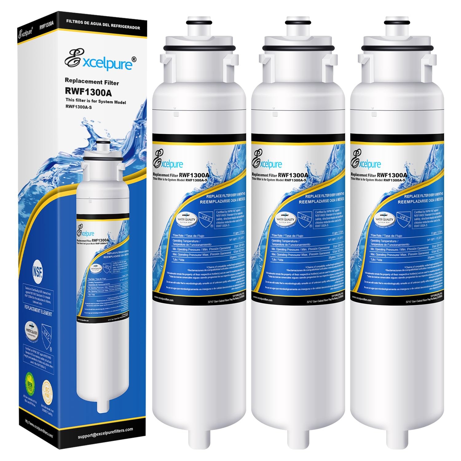 DW2042FR-09 Replacement for LG Daewoo DW2042FR, Kenmore 46-9130, RWF1300A, 3PACK