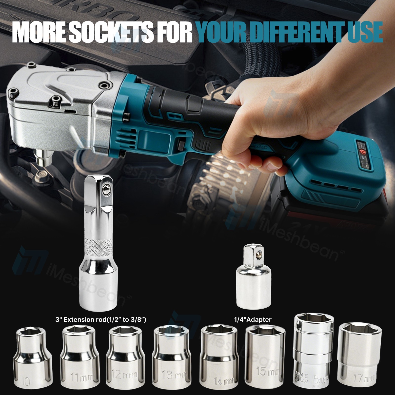 Cordless Brushless Impact Driver Hammer Drill Combo Kit with 2 Battery & Charger