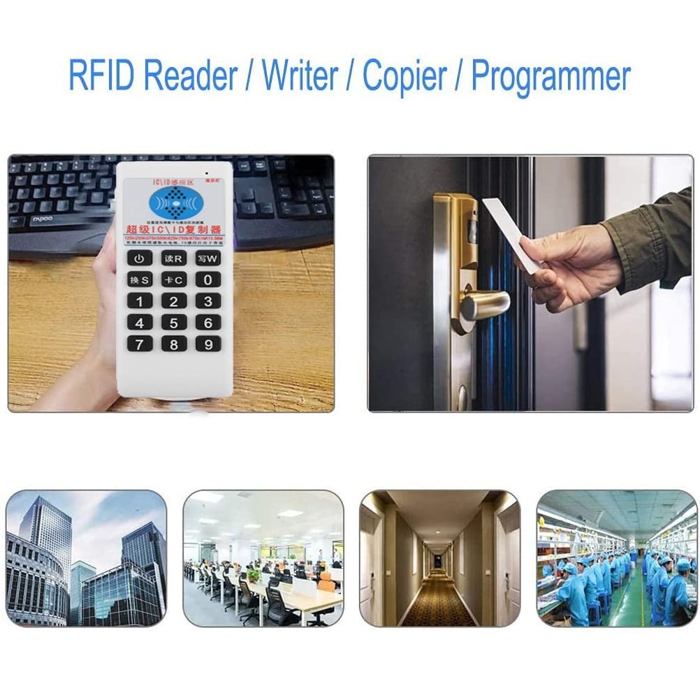 Handheld RFID Copier Reader Writer, 125KHz and 13.56MHz, ID/IC Card default