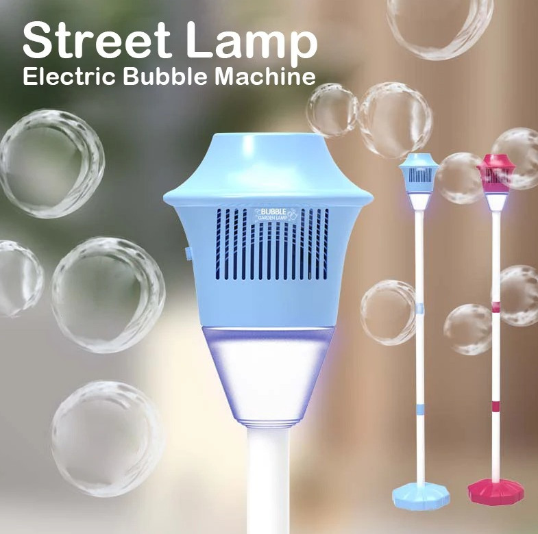 1pc Automatic Street Light Bubble Machine with LED Light for Party & Wedding