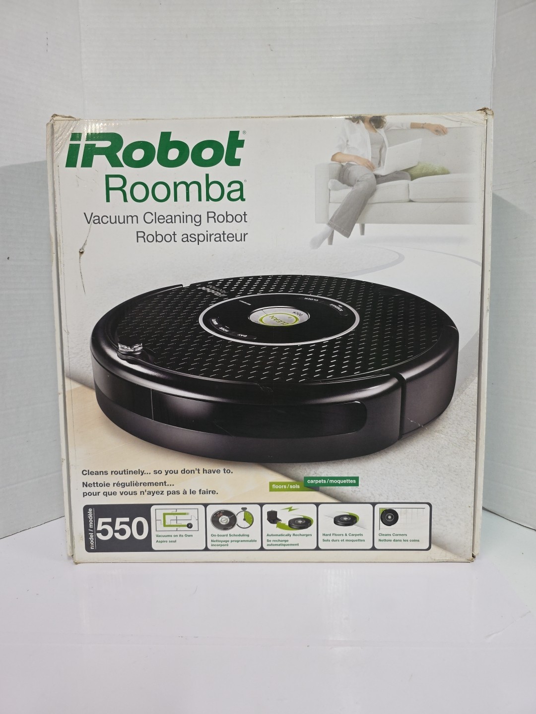 IRobot Roomba 550 Tested Working Very Clean Original Box Extra Brushes + Filter