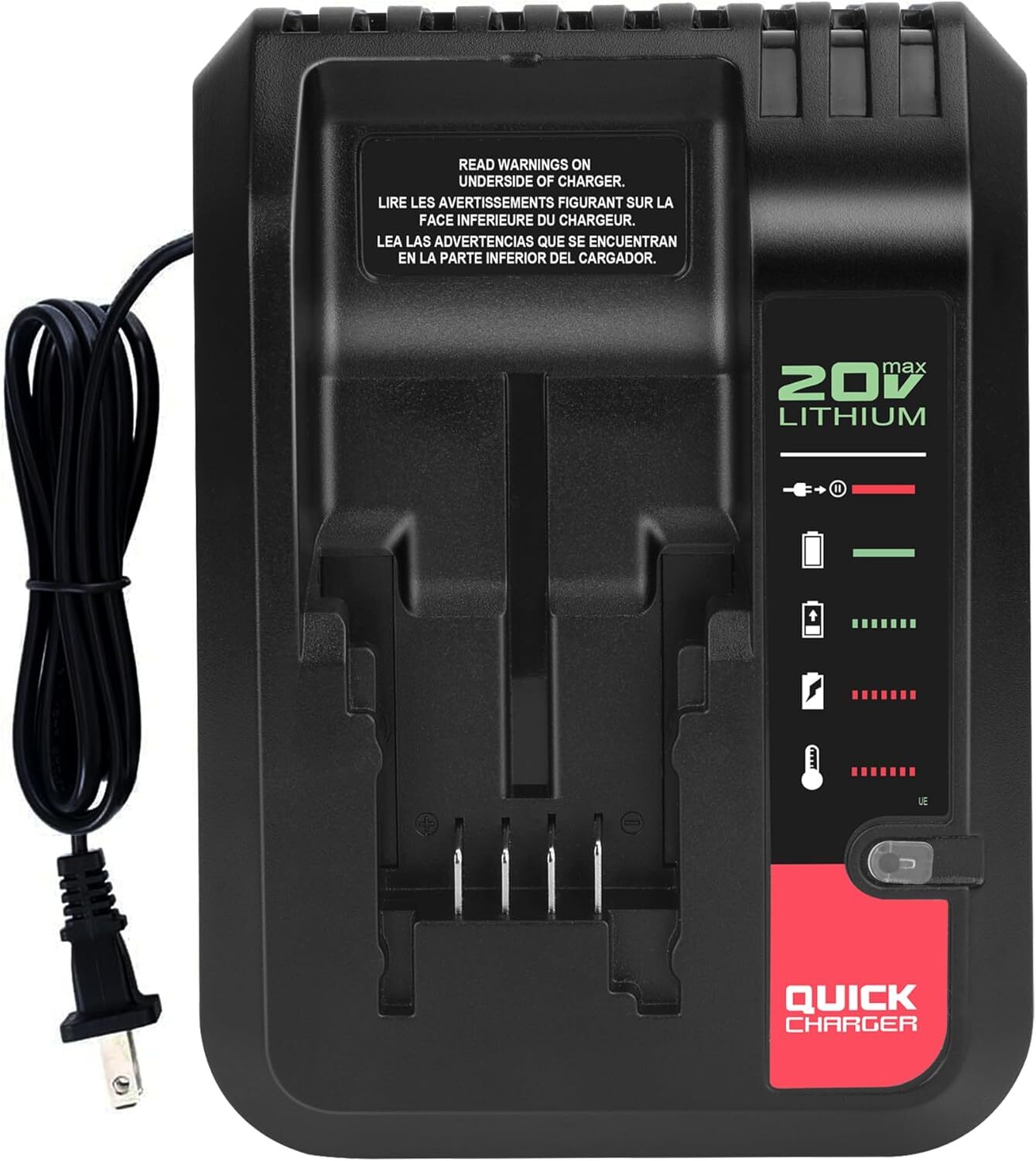 20V Lithium Battery LBXR2020 Replacement for Black & Decker 20V Battery Charger