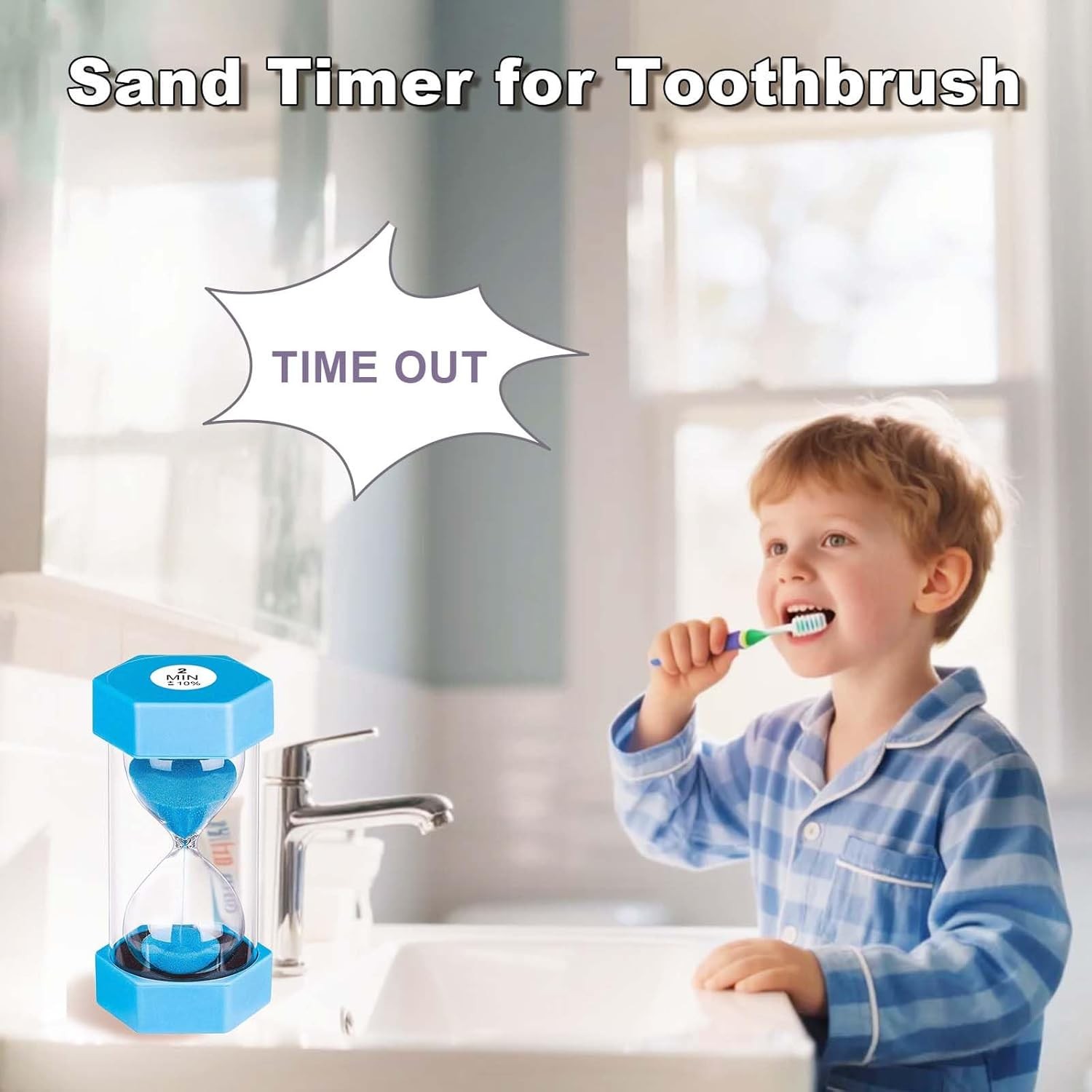 30 Minute Sand Timer, Unbreakable Hexagon Sand Clock, Plastic Sand Watch 30 Min,