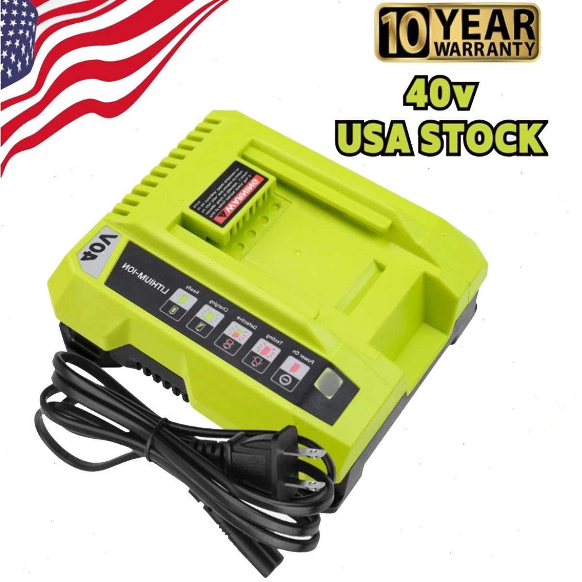 1~6PACK 40V 8.0Ah Battery For Ryobi 40V Lithium OP4060 OP4050 OP40602 or Charger
