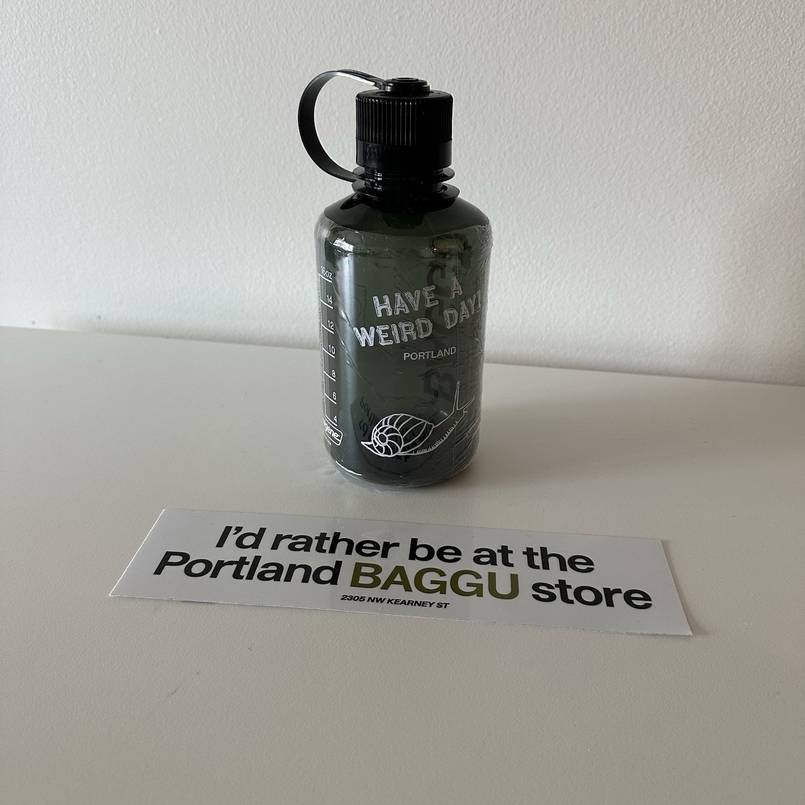 NEW Rare Baggu Portland Merch Mini Nalgene Bumper Sticker Bundle Weird Day