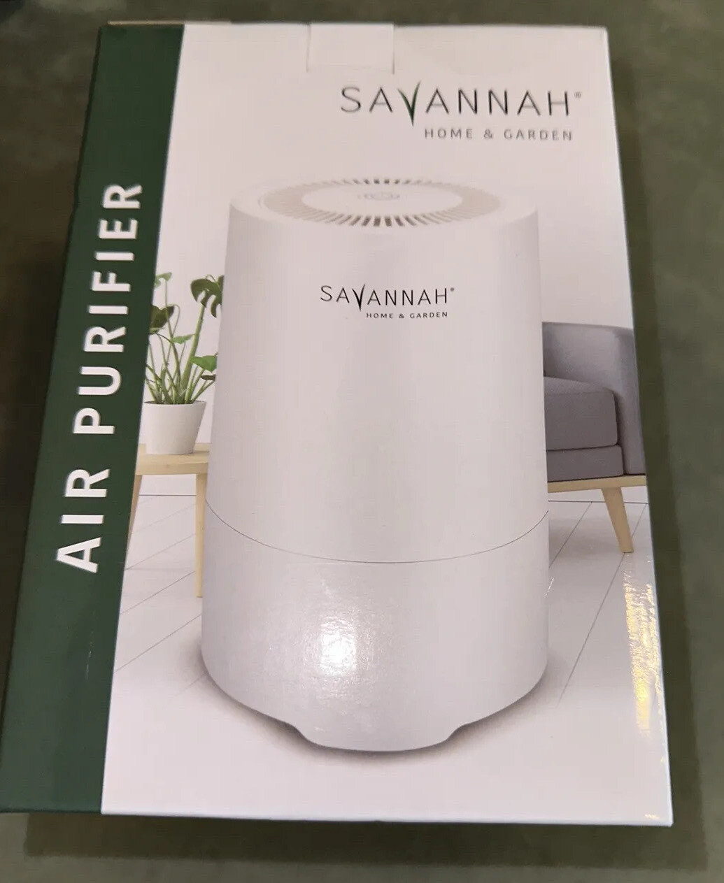 SAVANNAH HOME & GARDEN Air Purifier 1765 Cu Ft/hr. Noise 50dB-New in Box