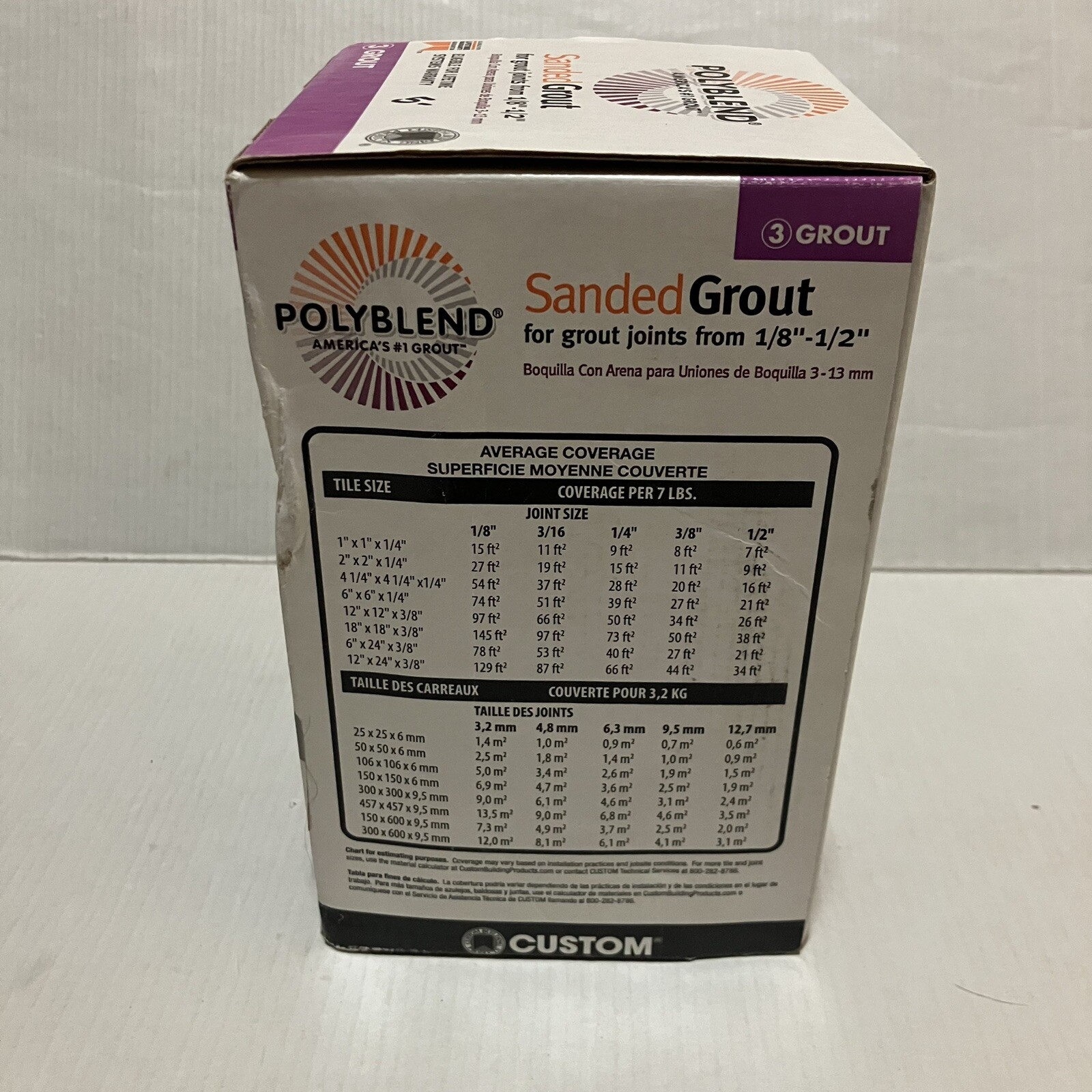 Polyblend sanded grout #165 Delorean Gray 7 Lbs