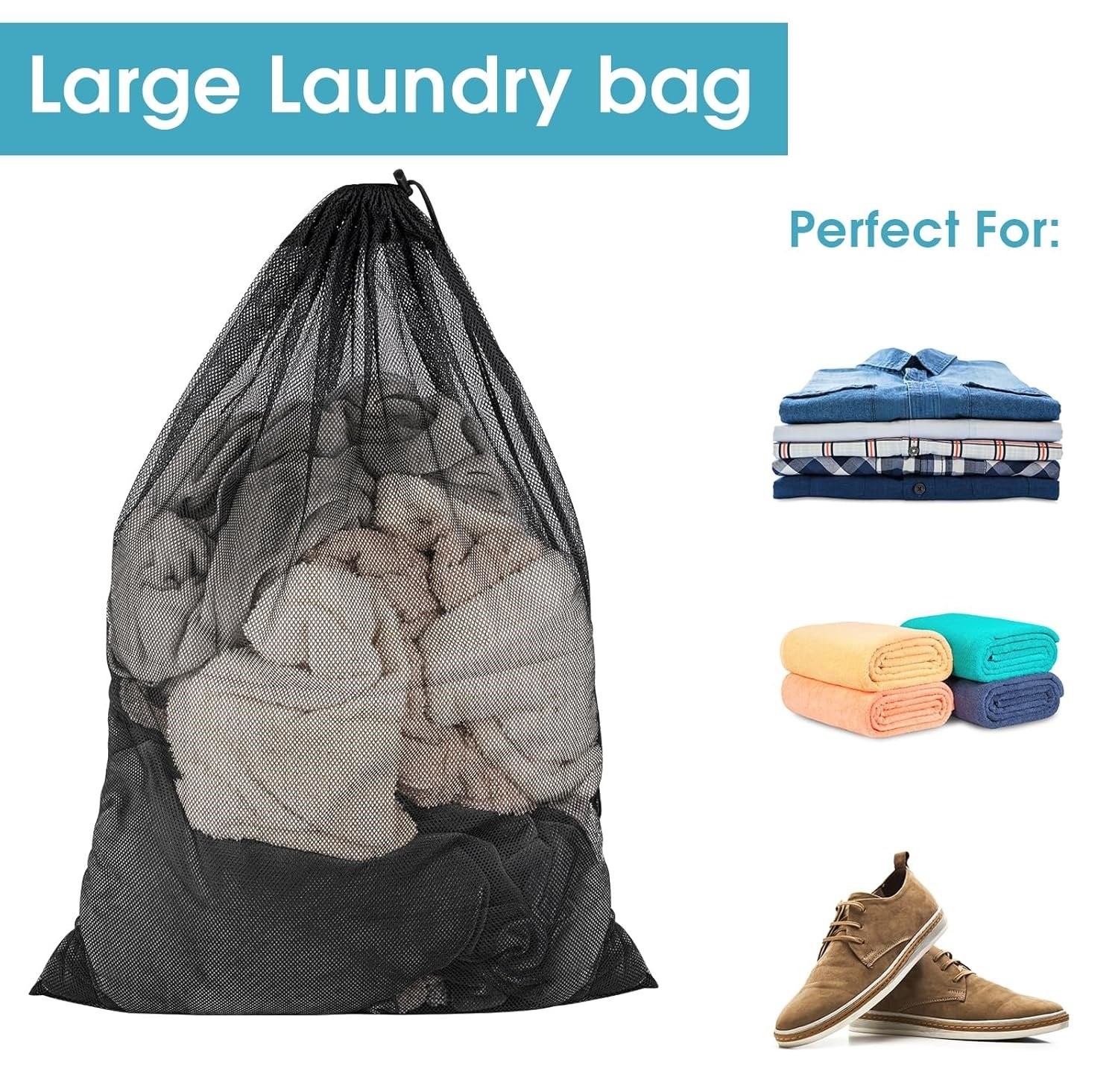 Mesh Laundry Bag with Drawstring Closure for Blouses, Socks, Stockings&Underwear