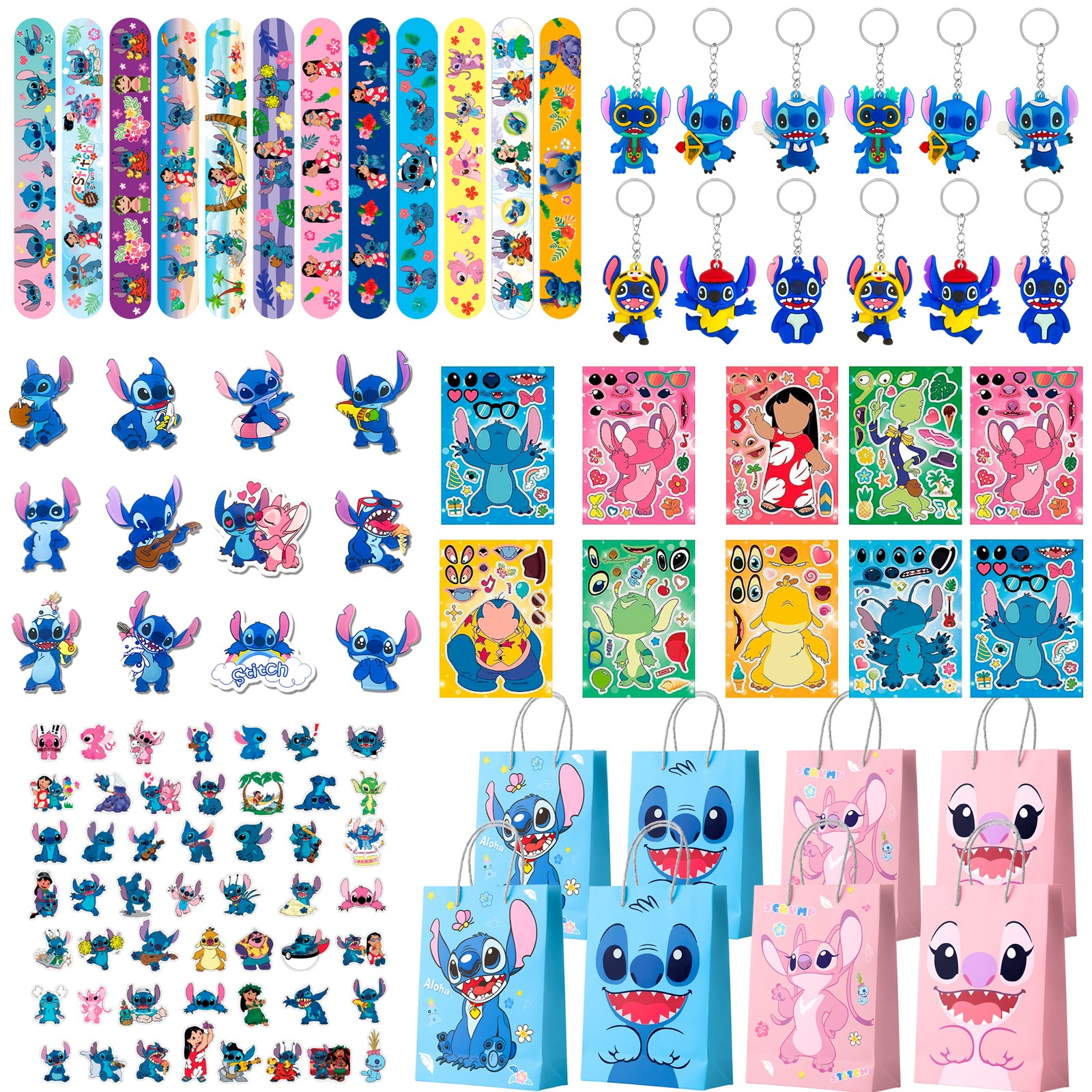 Lilo & Stitch Party Bag Favors Disney Stitch Birthday Gift Bags Decorations Set