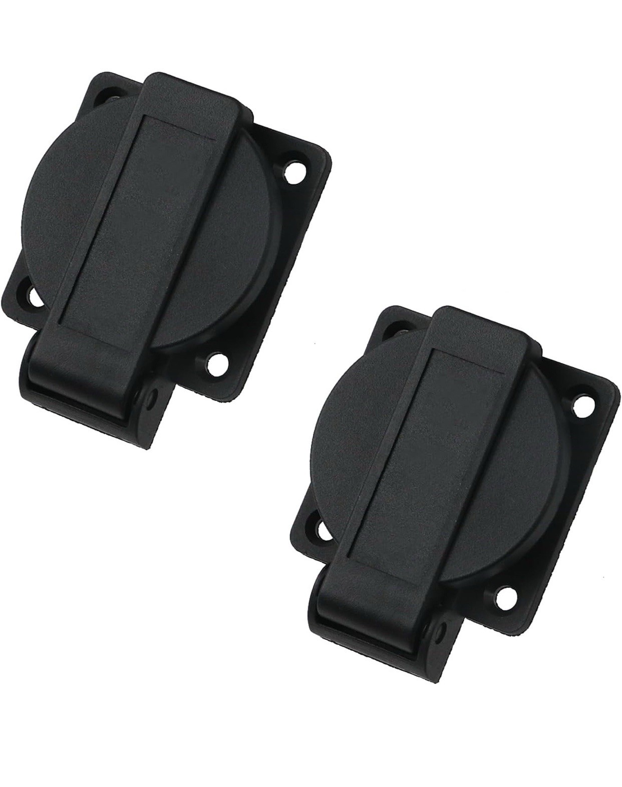 2-Pack US Standard Water-Proof Power Outlet 3-Hole Socket AC 15A 125V Panel Mou