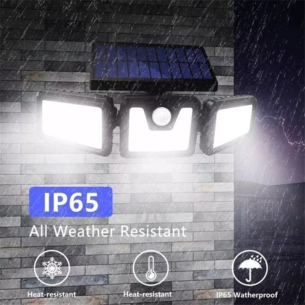 2 Pack Solar LED Motion Sensor Lights IP65 Waterproof Outdoor Security Wall