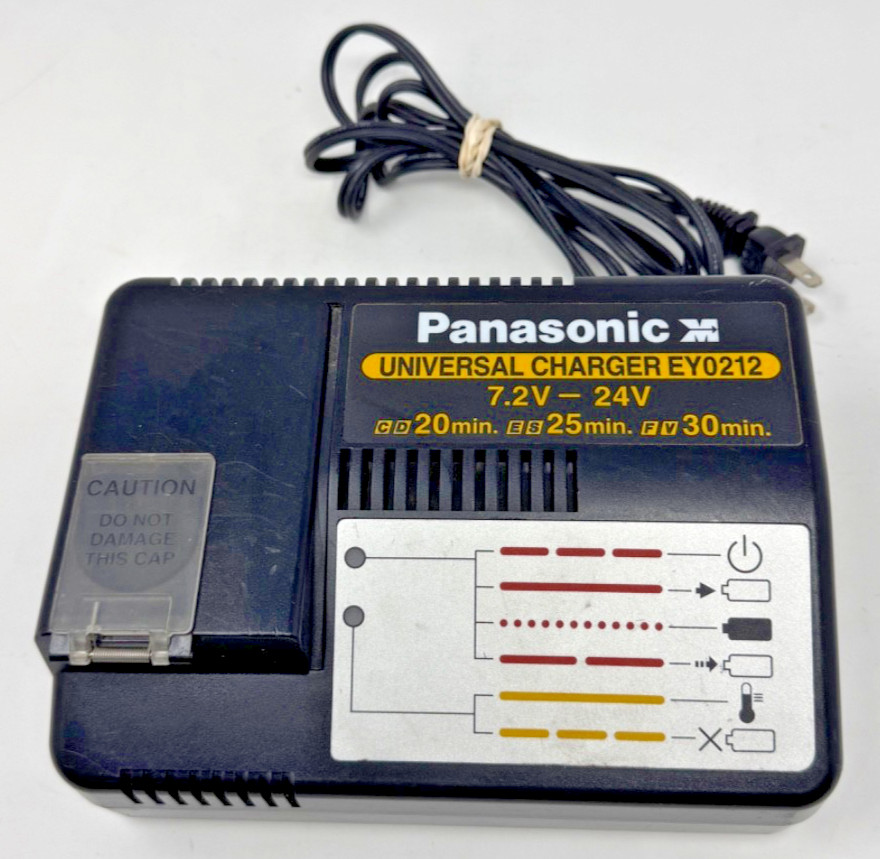 Panasonic Universal EY0212 Fast Battery Charger Multi-Volt 7.2v 9.6v 12v 24v +