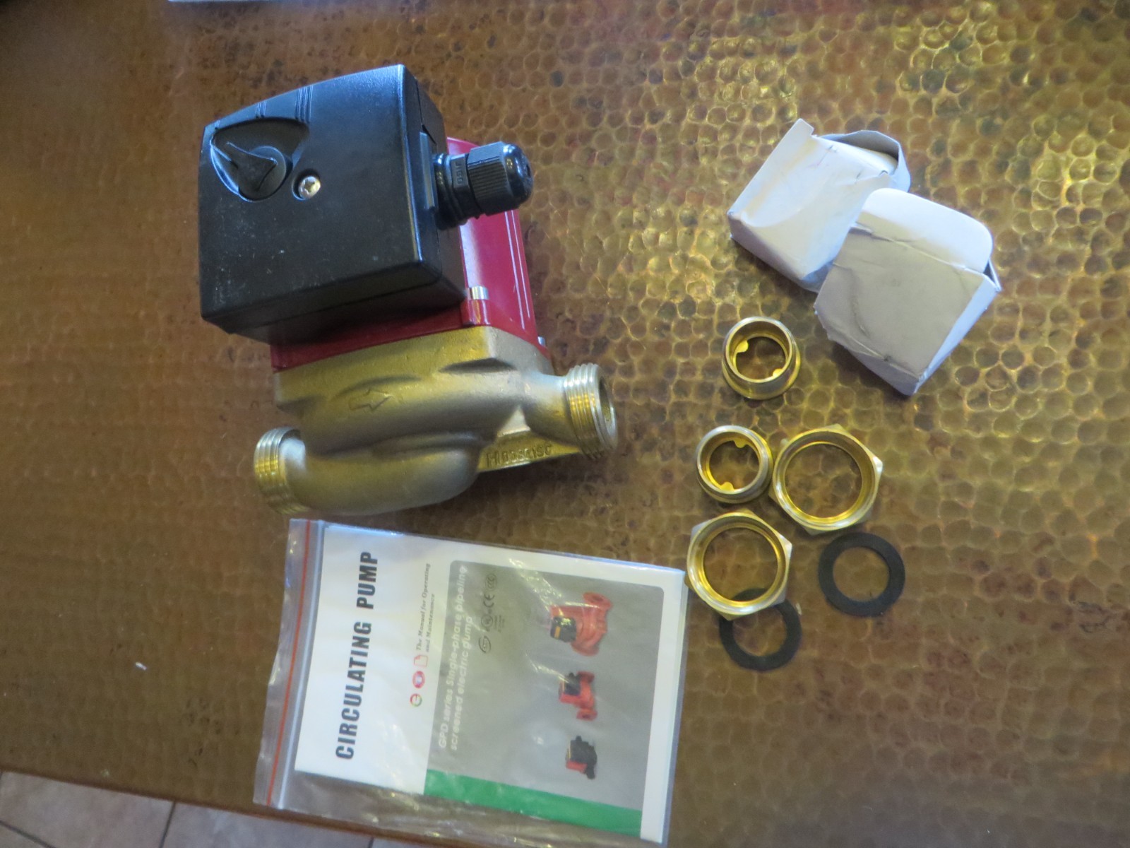 3 speed Circulating Pump 20 GPM use with outdoor furnaces, hot water heat, solar