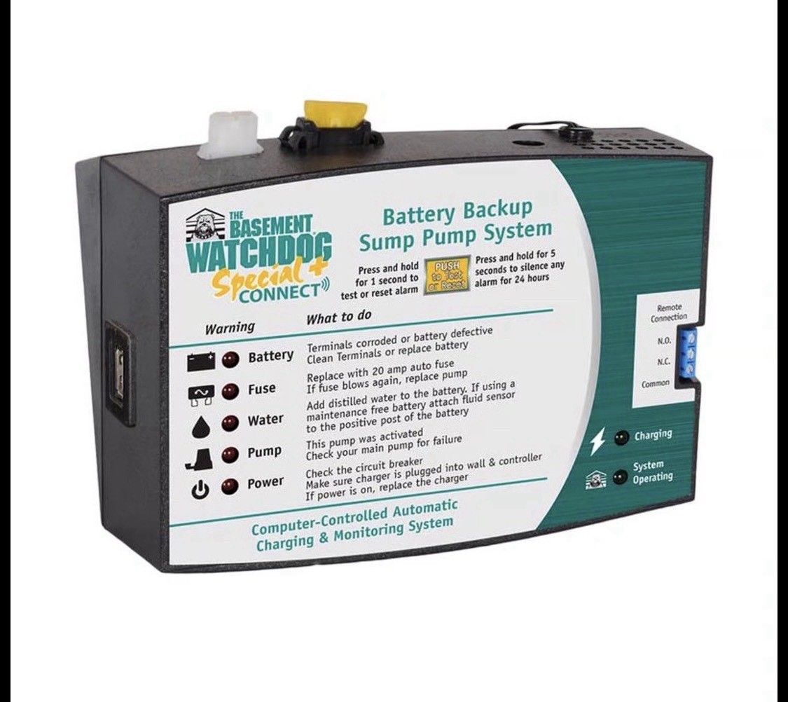 Basement Watchdog BWSP 1/3 Hp Pre-Assembled Sump Pump with Backup Kit App Model