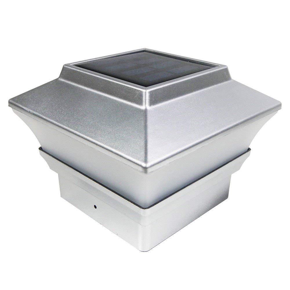12Pack Solar Silver 4″x4″ Square Deck Post Fence Light Bright LED PL244S