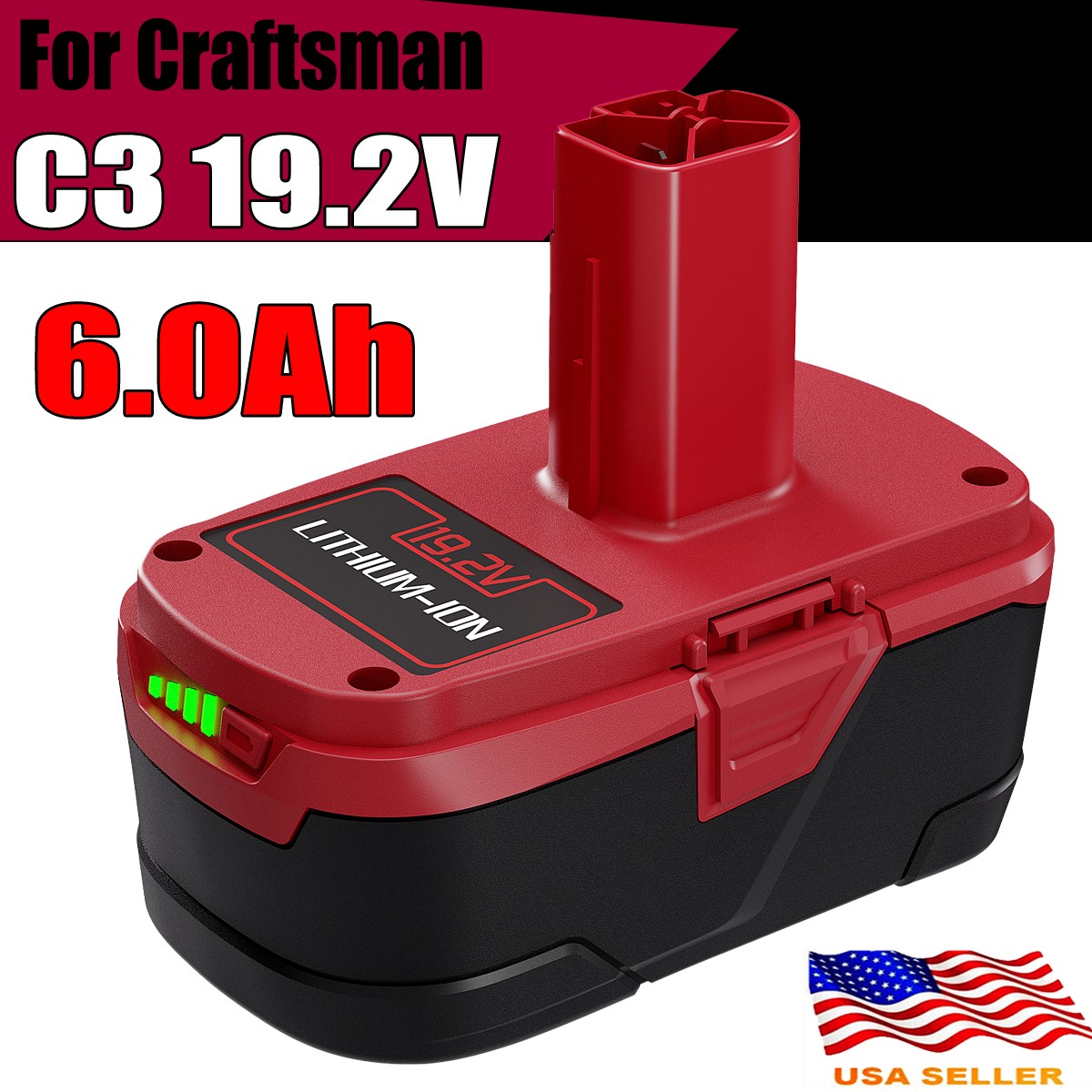 19.2 Volt 8.0Ah For Craftsman C3 Lithium ion XCP Battery 丨 Charger 11375 PP2030