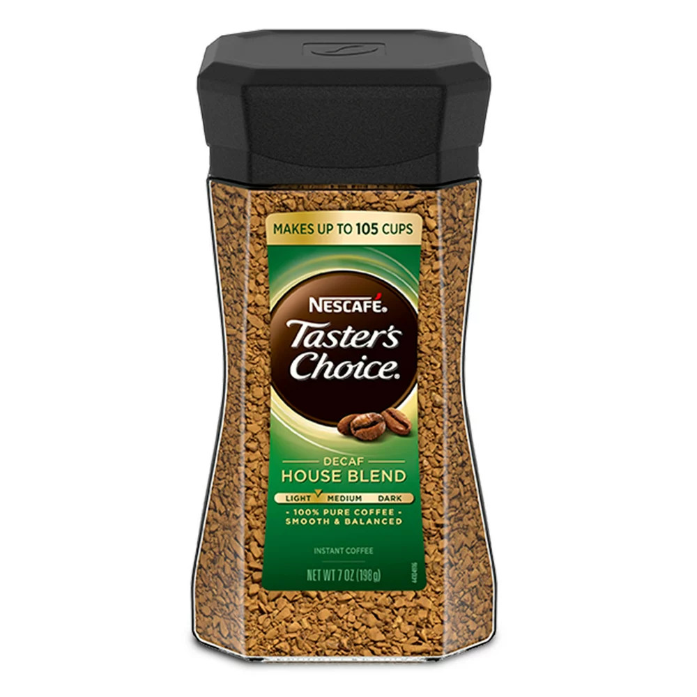 Nescafé Decaf Taster’S Choice, Light Medium Roast Instant Coffee Jar, 7 Oz