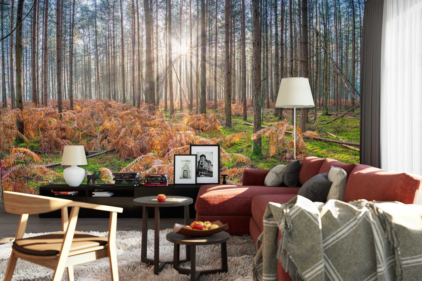 3D Green Grass Trees A583 Wallpaper Wall Mural Self-adhesive Assaf Frank Ann