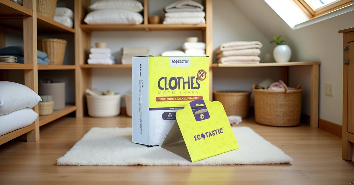 ECOTASTIC Clothing Moth Traps – 11 Count – Foldable Moth – Eco-Friendly Hassl…